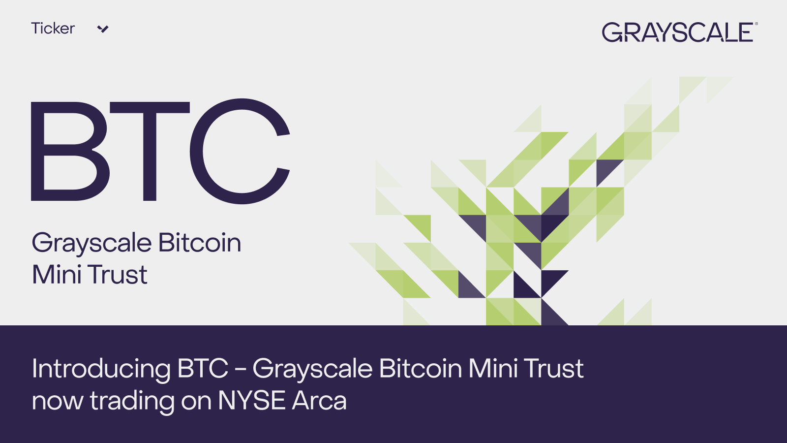 Grayscale Bitcoin Mini Trust ETP BTC spot Bit