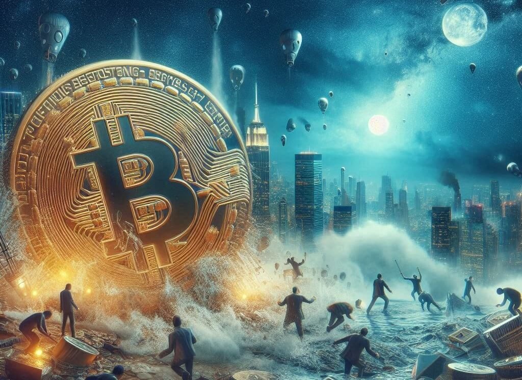 bitcoin cae por debajo de los 54000